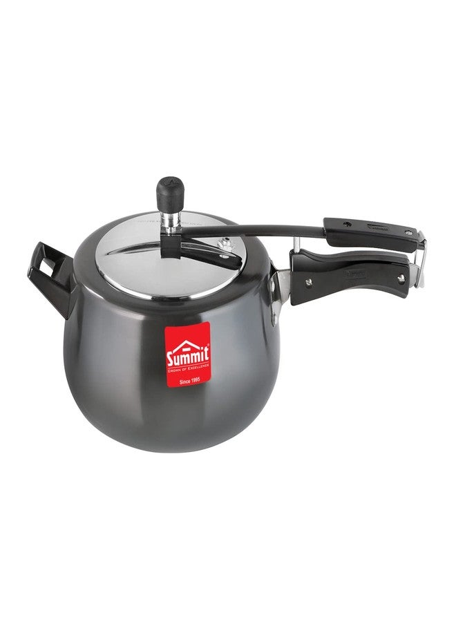 سوميت قدر ضغط ساميت ذو غطاء داخلي سعة 5.5 لتر، قاعدة كونتورا تعمل بالحث، مصنوع من الألومنيوم المؤكسد الصلب - Image 1